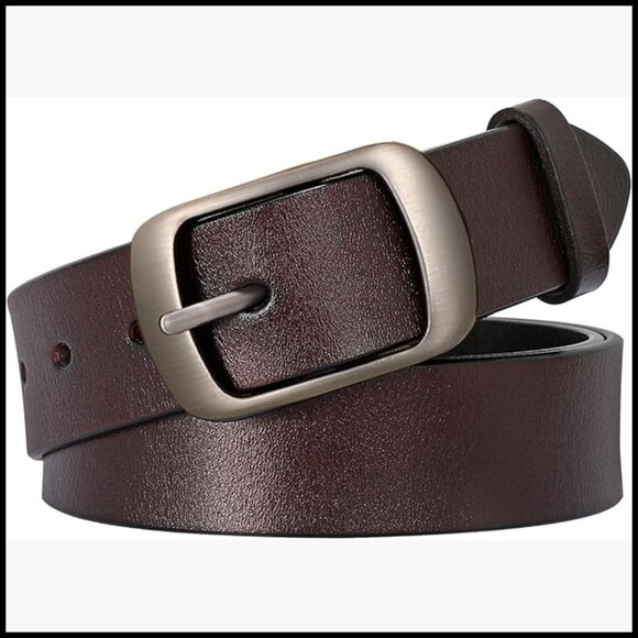 Faux Leather Waist Belt with Elegant Buckle for Jeans and Dresses main image 7